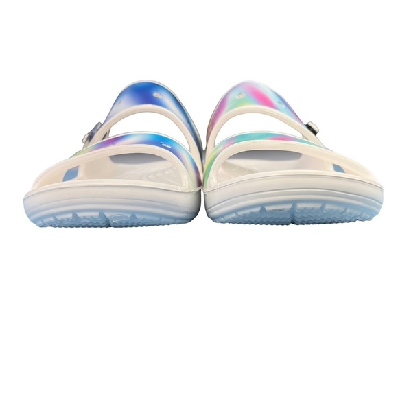 Crocs Classic Solarized Sandals Tie Dye Double Straps Slip On Size M10 W12 - Picture 9 of 12